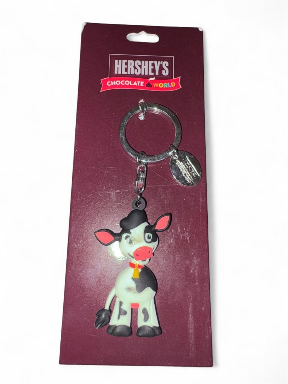 Black & White Cow Keychain Charm